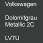 Preview: Volkswagen, Dolomitgrau Metallic 2C, LV7U.